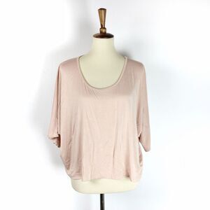 Velvet Heart pink neutral comfortable top shirt size small